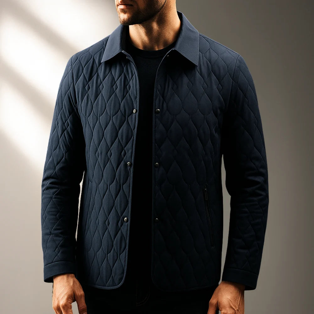 Aiden Men's Jacket | Lightweight Quilted Shell, Plush Lining 3