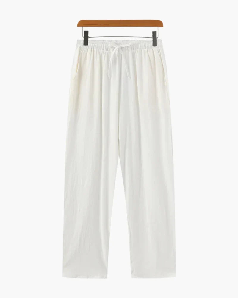 Caden Women's Linen Pants | Lightweight Lace-Up Front, Relaxed Fit 2