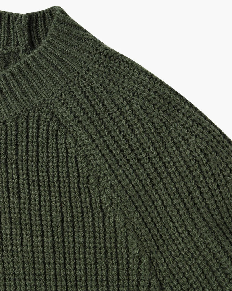 Galen Men's Sweater | Cotton Knit, Mock Neck, Relaxed Fit 8