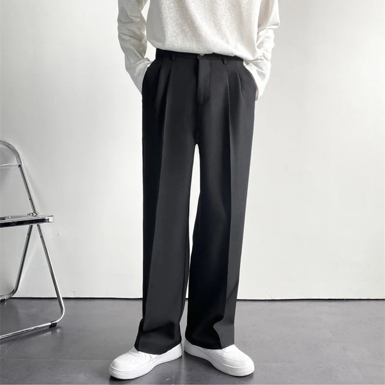 Gavin Men's Trousers | Fitted Cut, Pleated Detail 0