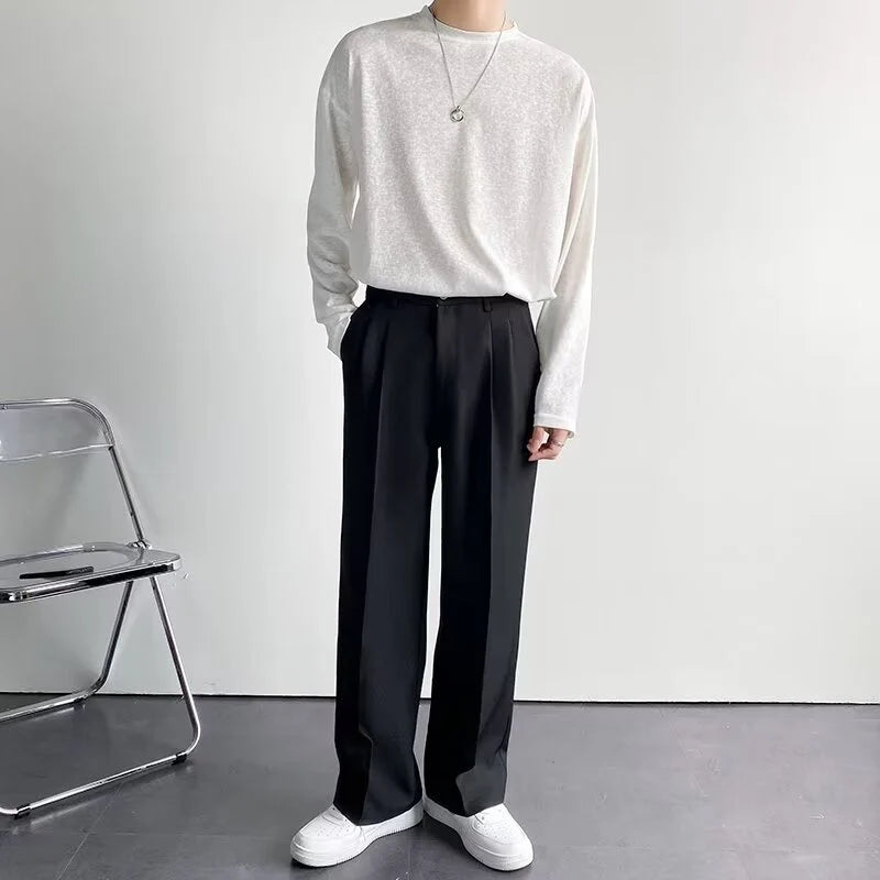 Gavin Men's Trousers | Fitted Cut, Pleated Detail 4