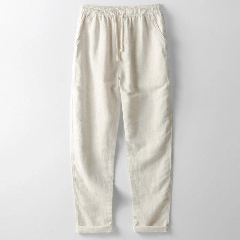 Sable Men's Linen Pants | Adjustable Lace-Up Front, Relaxed Fit 0