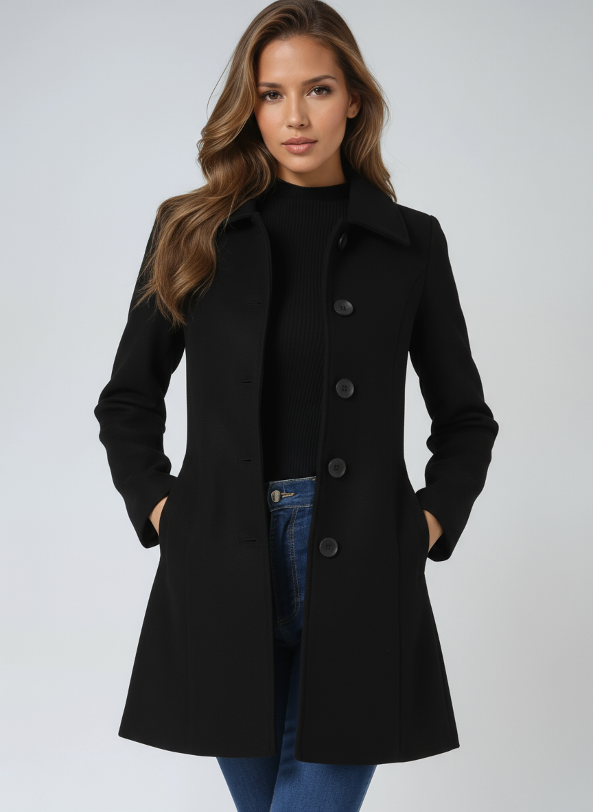 Tailored Trench Coat with a Classic Collar and Button Front 6
