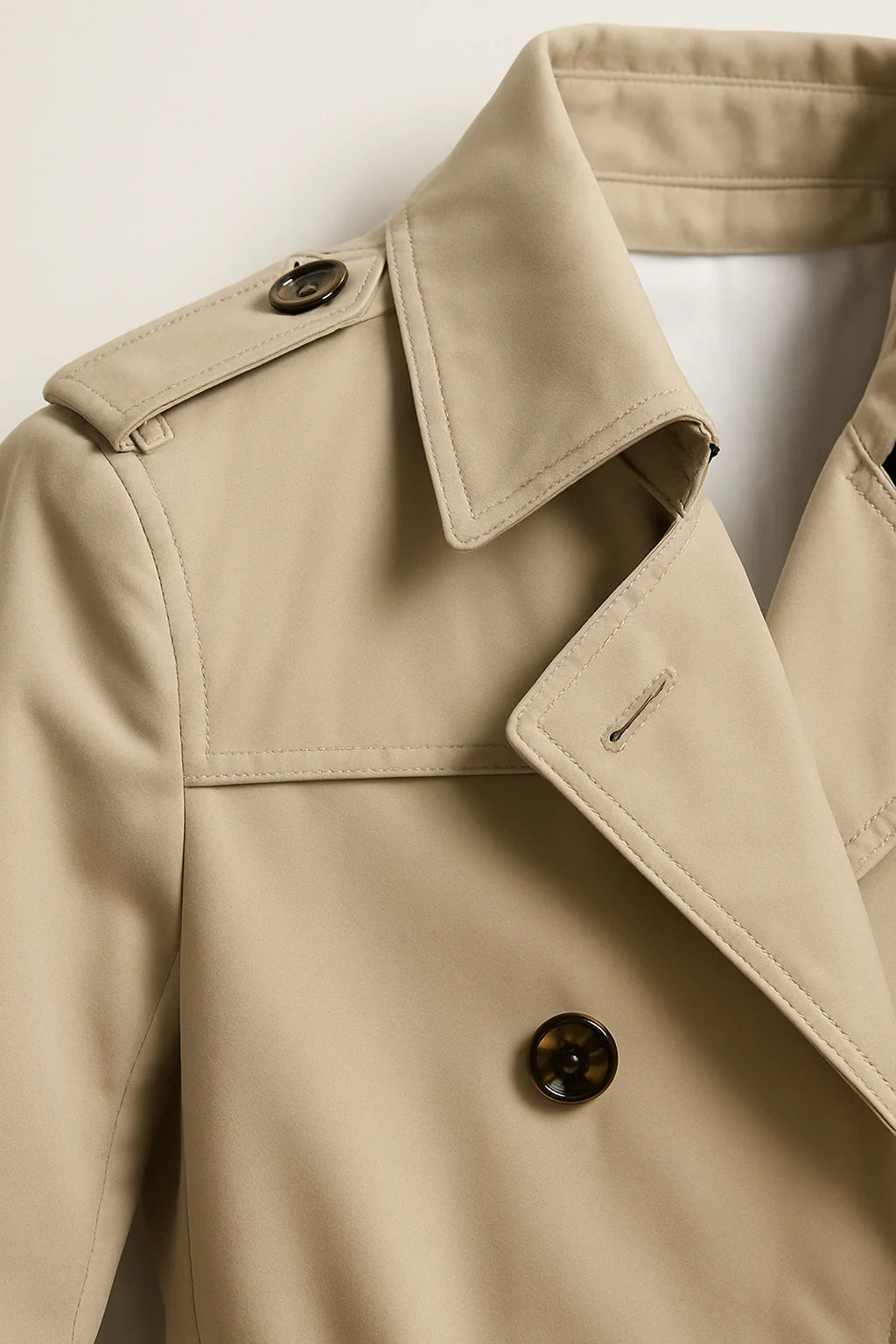 Talon Men's Trench Coat | Tailored Fit, Smooth Fabric, Belted Waist 1