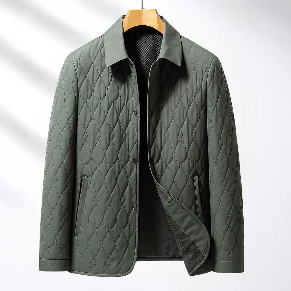 Aiden Men's Jacket | Lightweight Quilted Shell, Plush Lining 0