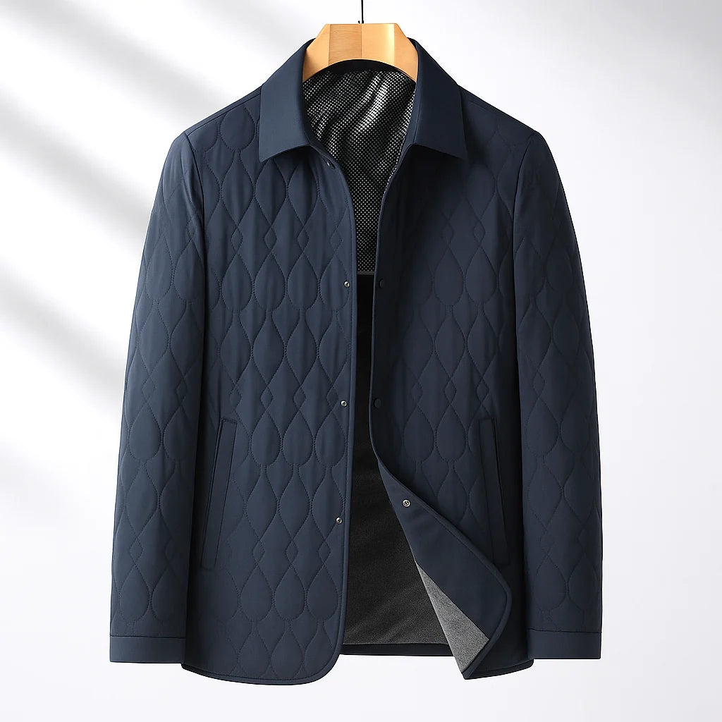 Aiden Men's Jacket | Lightweight Quilted Shell, Plush Lining 2
