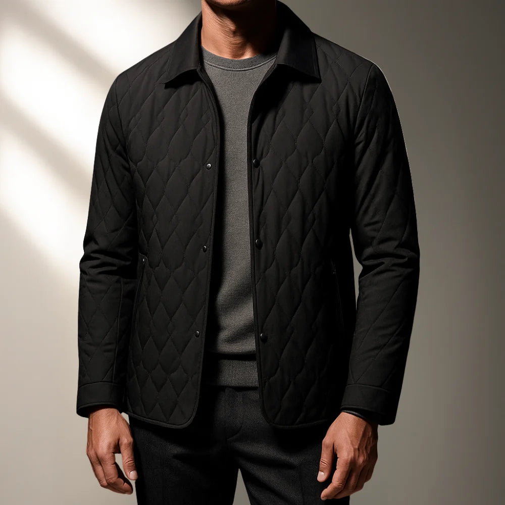Aiden Men's Jacket | Lightweight Quilted Shell, Plush Lining 5