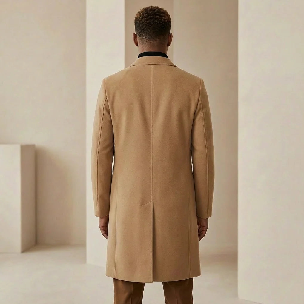 Caden Men's Overcoat | Slim-Fit Wool, Notched Lapel 1