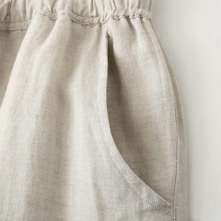 Caden Women's Linen Pants | Lightweight Lace-Up Front, Relaxed Fit 6