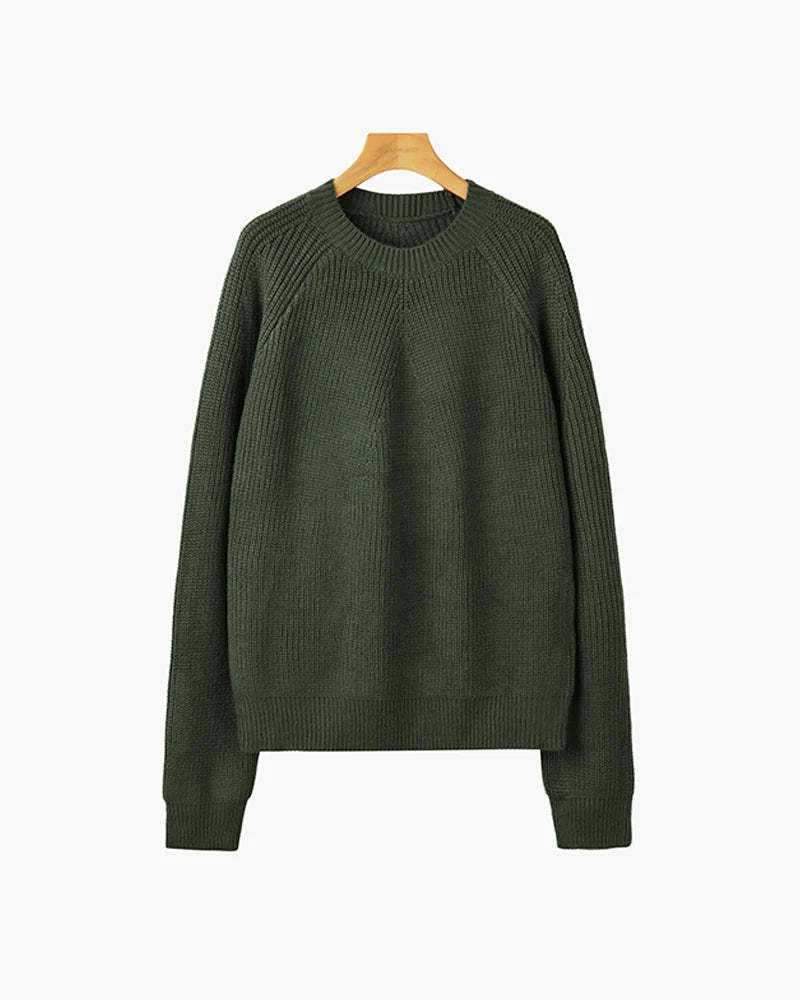 Galen Men's Sweater | Cotton Knit, Mock Neck, Relaxed Fit 1
