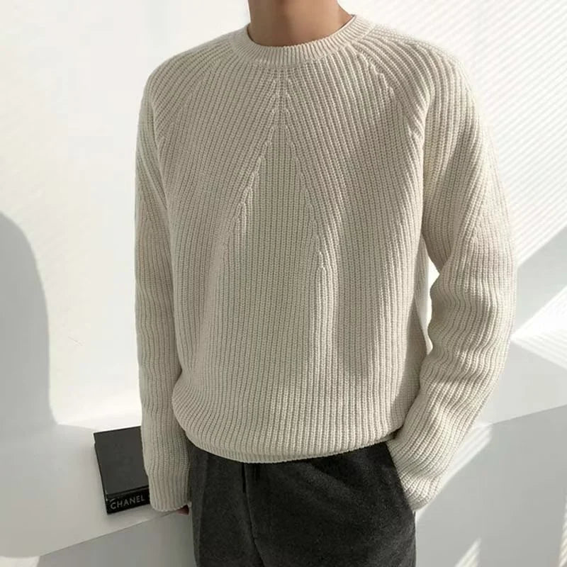 Galen Men's Sweater | Cotton Knit, Mock Neck, Relaxed Fit 3