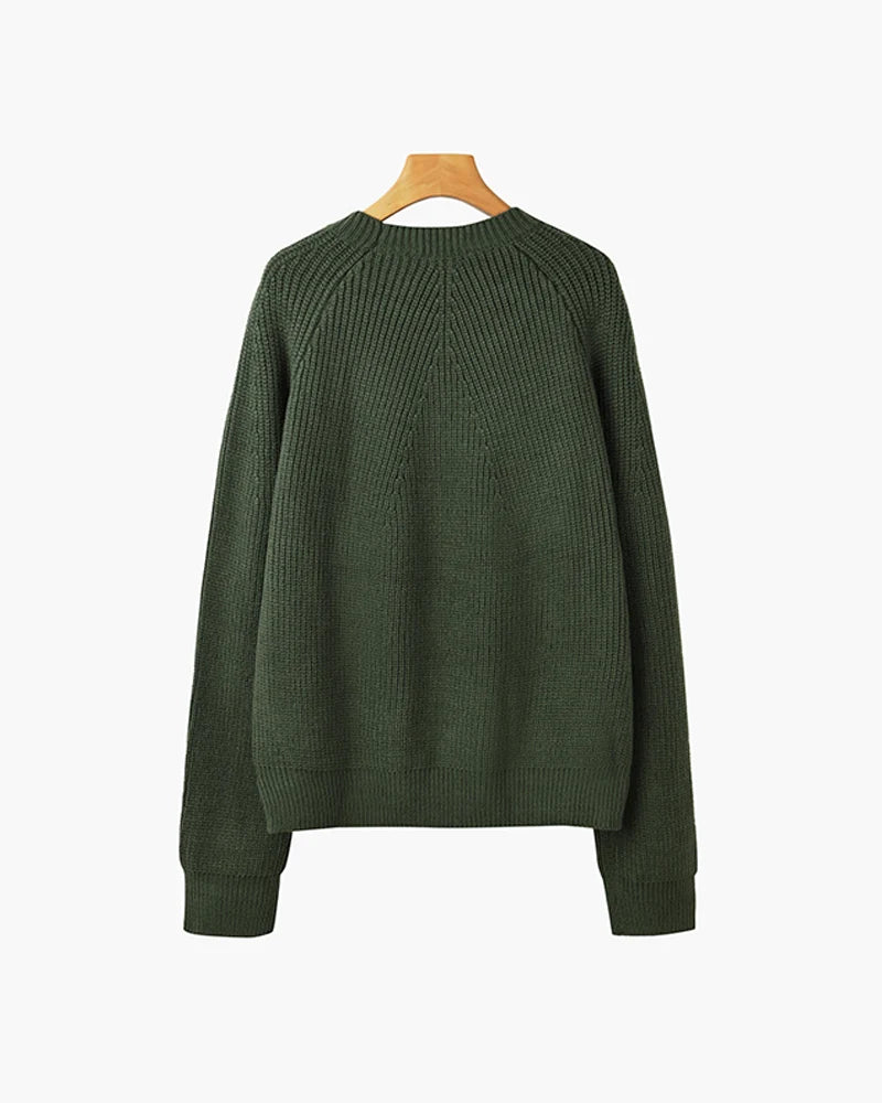 Galen Men's Sweater | Cotton Knit, Mock Neck, Relaxed Fit 5