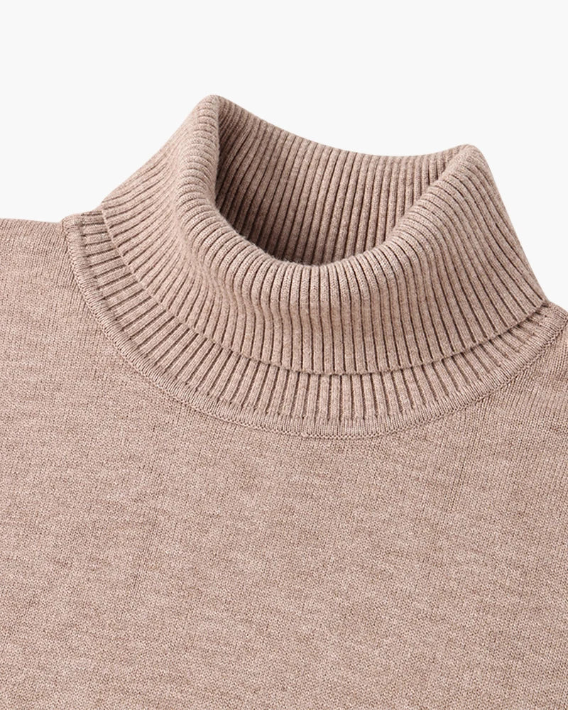 Jaxon Men's Turtleneck Sweater | Fine Merino Wool, Slim Fit 1