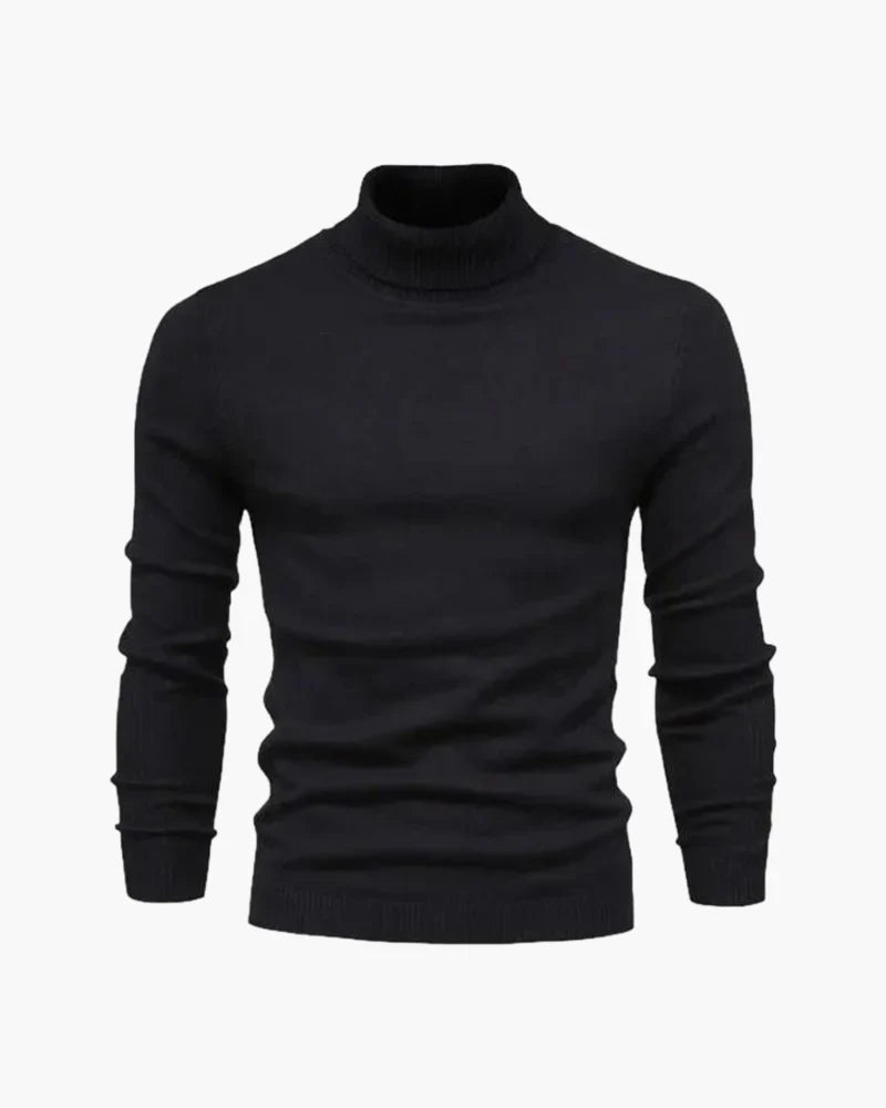 Jaxon Men's Turtleneck Sweater | Fine Merino Wool, Slim Fit 4