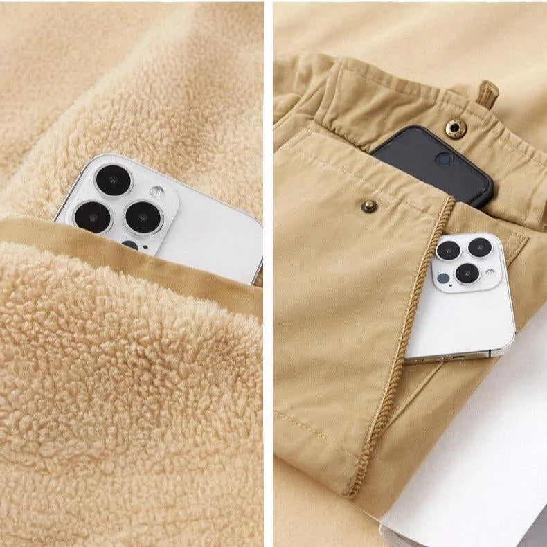 Kendrick Men's Jacket | Cotton Twill Shearling Collar 5