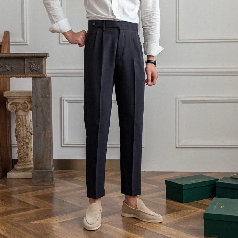 Paxon Men's Trousers | Tailored Fit, Adjustable Buckle, Smooth Fabric 5