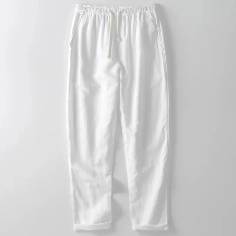 Sable Men's Linen Pants | Adjustable Lace-Up Front, Relaxed Fit 2