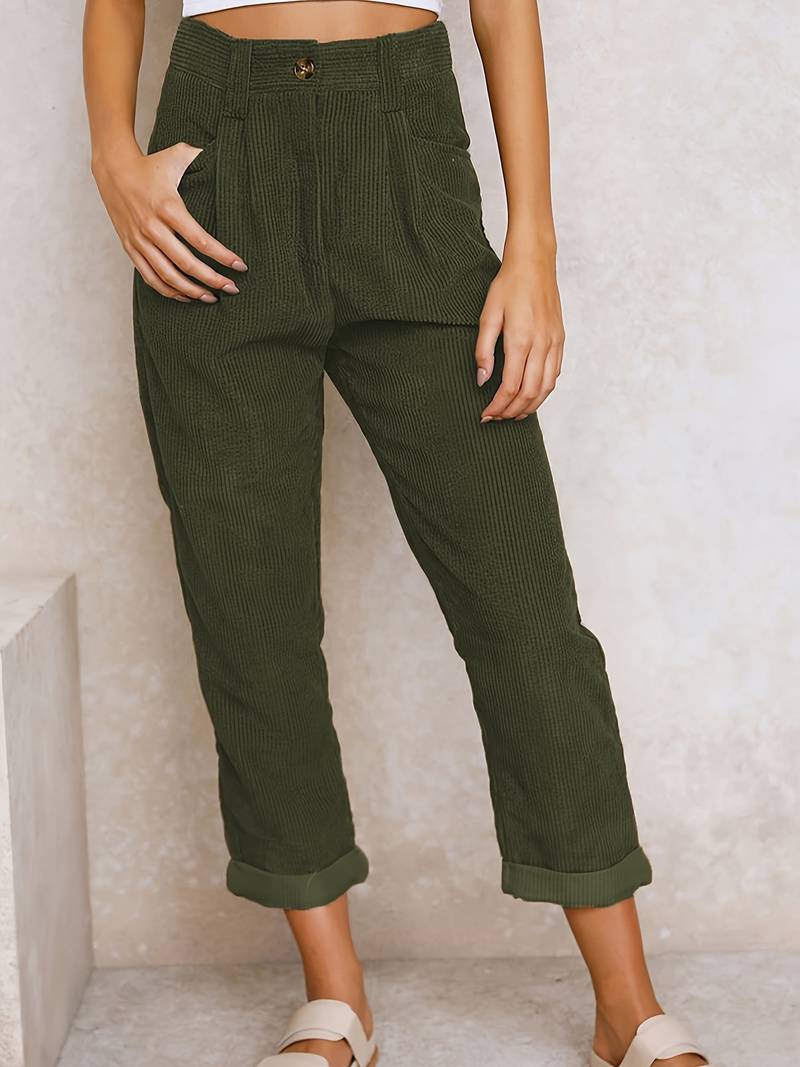 Sorin Men's Corduroy Pants in relaxed fit, made from soft cotton woven fabric, ideal for casual wear and comfort. 0