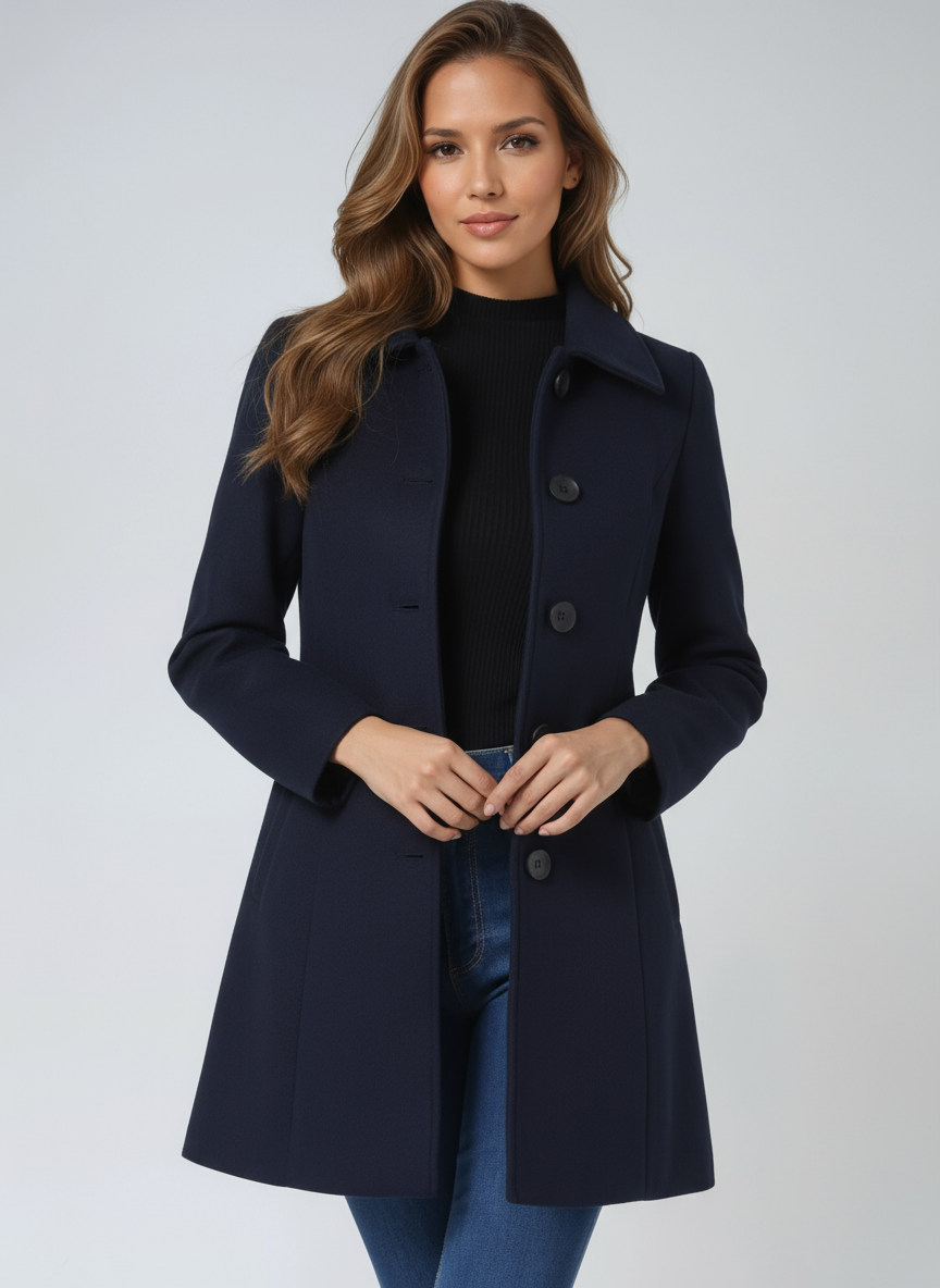 Tailored Trench Coat with a Classic Collar and Button Front 5